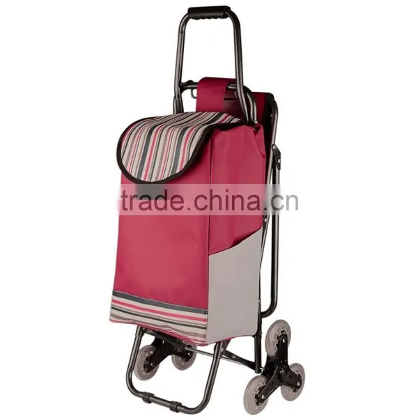 Stair Climbing Rolling Shopping Multipurpose Laundry Utility Cart With Seat photo-2