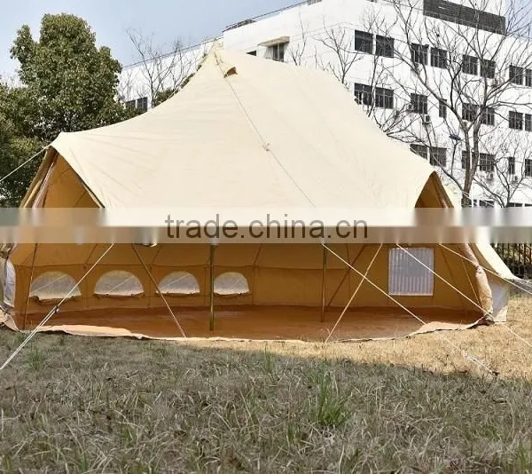 2 Central Poles 6m Emperor Bell Tent Canvas Luxury Camping Bell Tent photo-6