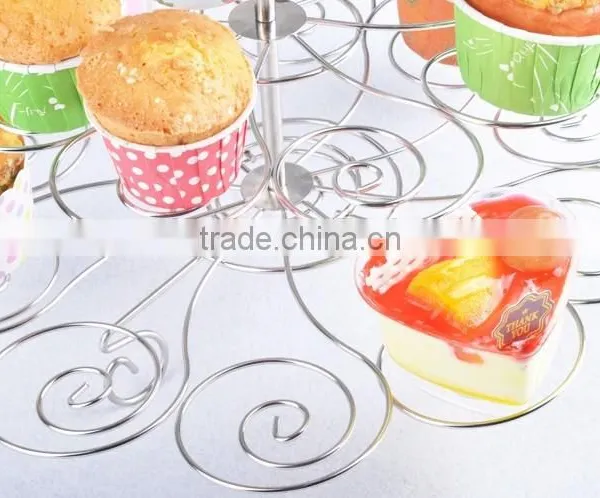 4-tire Solid Metal Display Stand for Wedding Cake photo-3