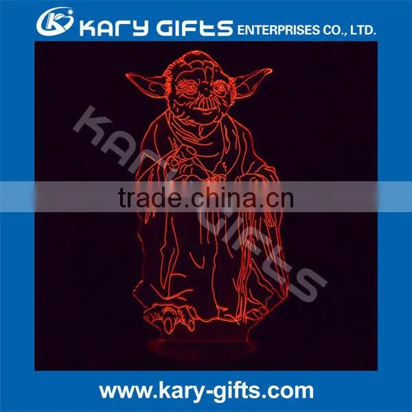 LED Light With Rechargeable Battery 3d Illusion Decor Lamp photo-2