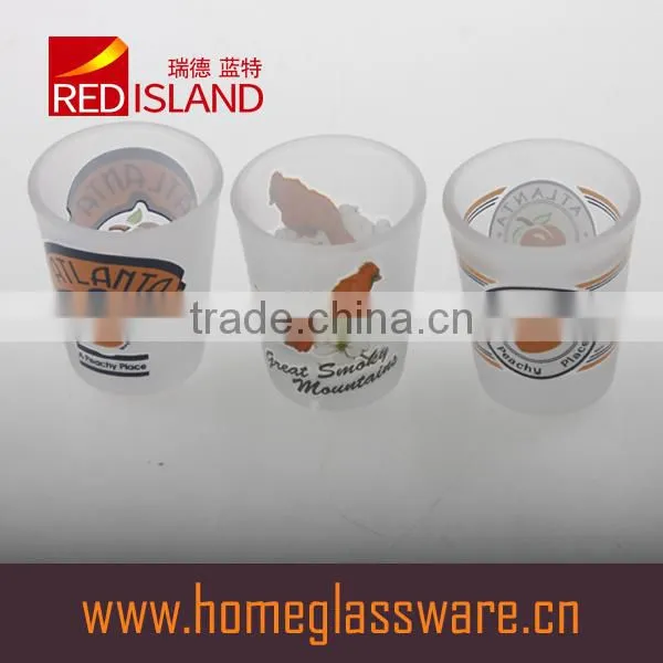 50ml Frosted Liquor Glass Cup With Decal Customized Logo photo-3