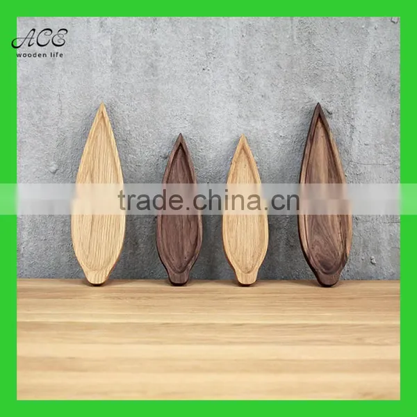 2016 New Style High Quality Leaf Shape Wooden Tray photo-3