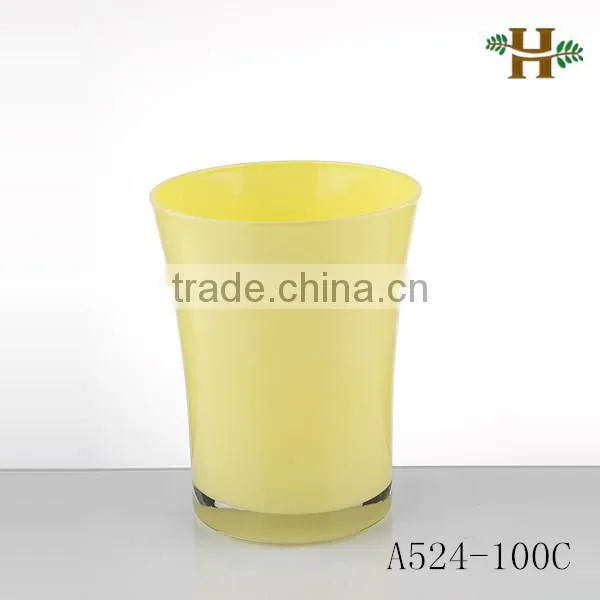 Handmade Dutch Small Glass Flower Pot, Colored Simple Home Use Glass Vase photo-4