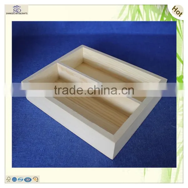 Custom Christmas Garnish Unfinished Cheap Pine Wood Tray photo-2