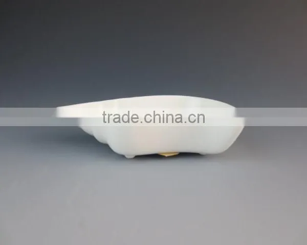 Small Ceramics/porcelain Type Eco-friendly Shell Shape High White Dish photo-2
