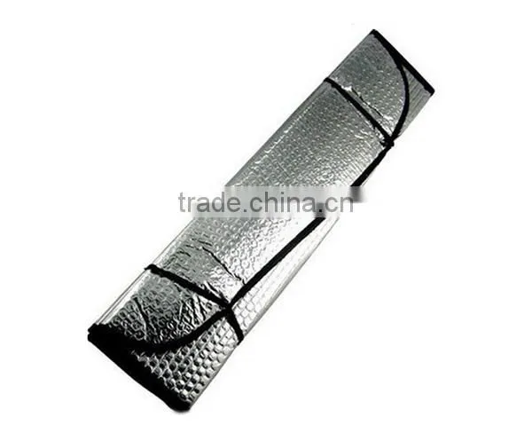 Cheap Wholesale Custom Printed Car Sunshade Portable Aluminum Car Windshield Sun Shade photo-2