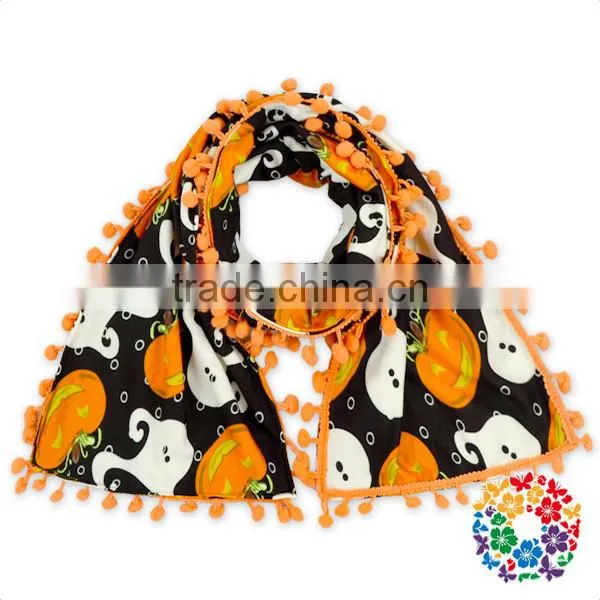 Wholesale Baby Scarf Halloween Orange Baby Soft Milk Silk Scarf photo-5