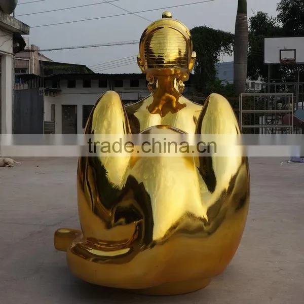 Electroplate Lady Landscape Sculpture photo-3