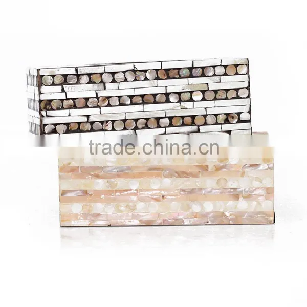 High Quality Best Selling Lacquer Rectangle Gold Tissue Box From Vietnam photo-3