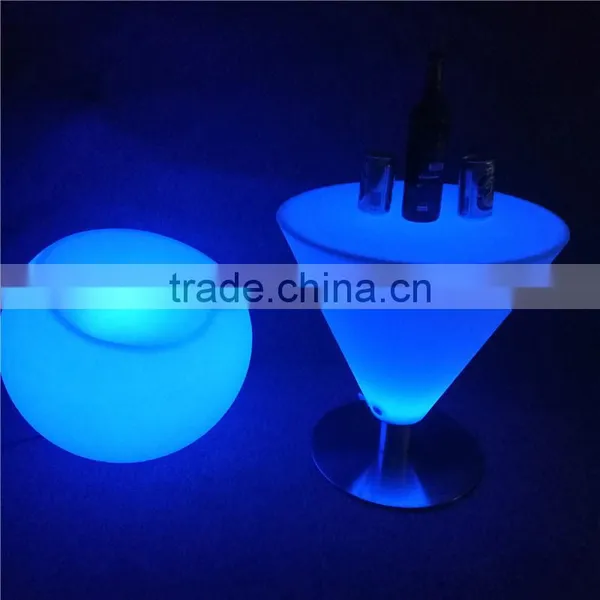 Bar Furniture Type and Commercial Furniture General Use Party LED Shining Bar Table and Chair photo-2