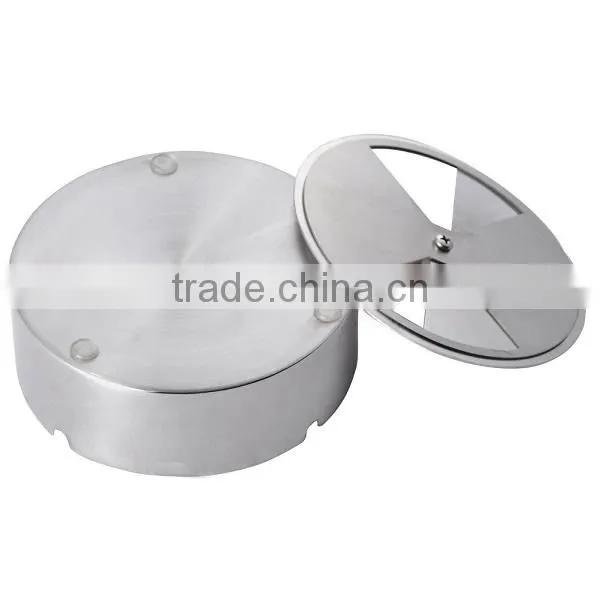 Newness Stainless Steel Tabletop Unbreakable Ashtray With Detachable Rotating Lid photo-5