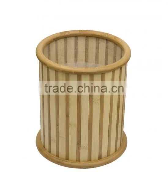 bamboo rubbish bin #80001