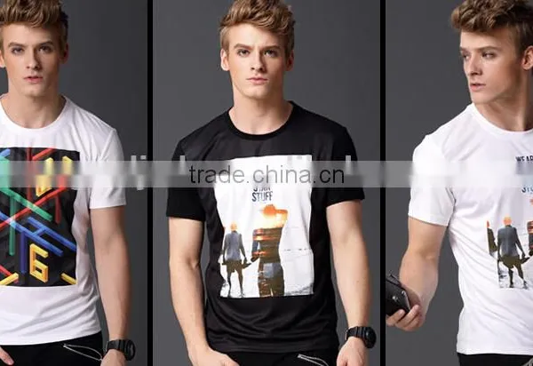 Factory OEM Fashion Style Tee O Neck Printing Men T-shirt photo-4