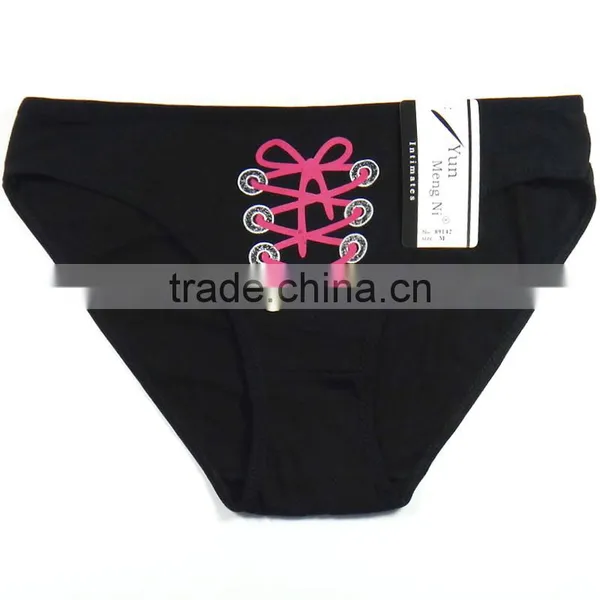 Breathable Cotton Girls Briefs Fancy Printed Ladies Panties Sexy Lingerie photo-6