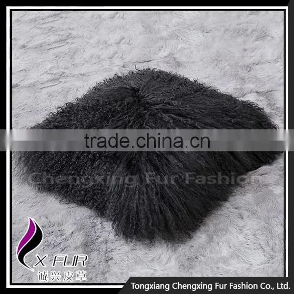 CX-D-04N New Design Large Sofa Mongolian Lamb Fur Cushions photo-2