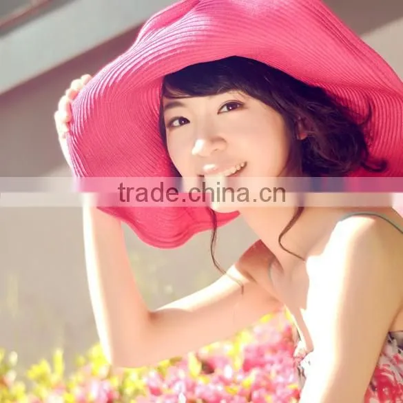 Wide Large Brim Summer Beach Sun Straw Beach Hat 3171 photo-4