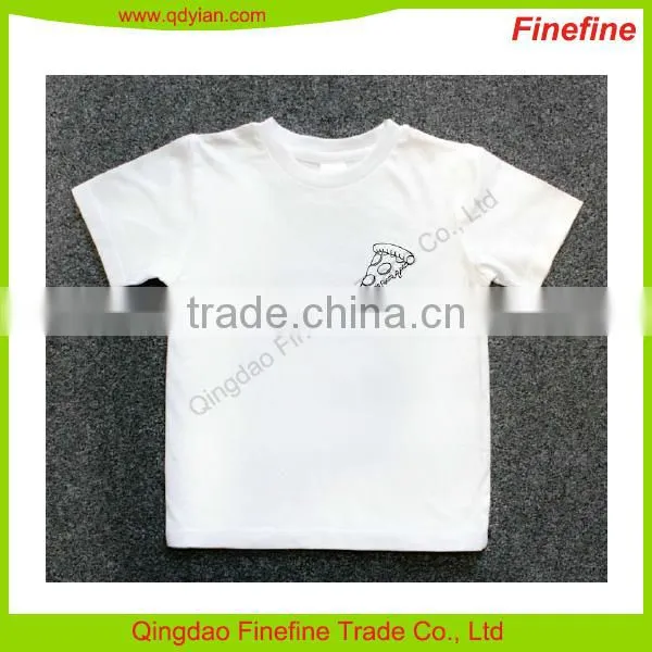 Age 1-7 Years Old Summer Organic Cotton Single Jersey 160gsm Baby Kids T Shirt photo-4
