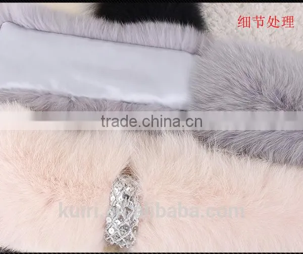 Fashion Women Scarves Winter 2016 High Quality Natural Fox Fur Scarf Collar Cute Girls Real Fur Wraps Scarves photo-6