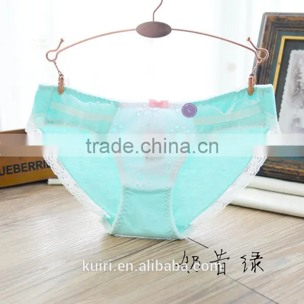 Sexy Lace Ladies Underwear Cotton Pants Young Girls Low Waist Cotton Briefs Panty photo-6