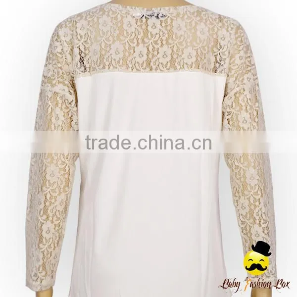 Korean Style Cheap Adult Women Transparent Lace Floral Long Sleeve Rose Printed Cotton Raglan Lady T Shirt Top Blouse photo-6