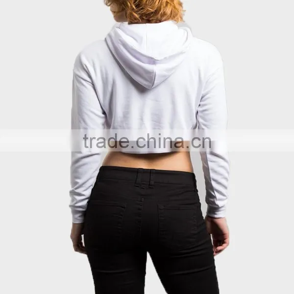 Ladies Sexy Hoodies Solid Color Long Sleeve Hoodies photo-2