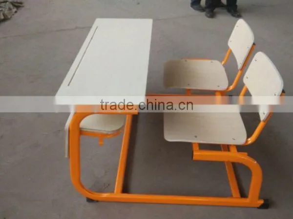 2016 New Modern Design Hot Selling Double Plywood Connected School Set photo-4