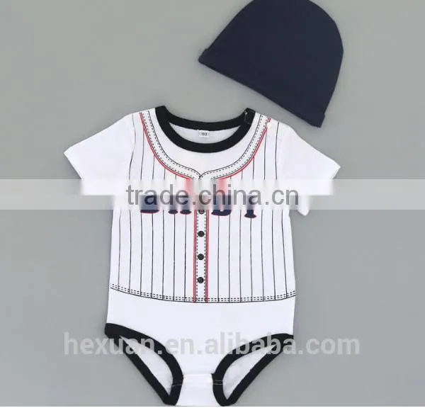 China Clothing Baby Short Sleeve Romper Set photo-2