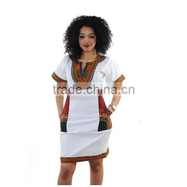 Walson Sexy Tight National Wind High Elastic Printing Package Hip Zipper Dress of Women photo-5