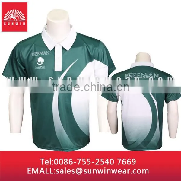 Wholesale Custom 100% Polyester Sublimation Print Dry Fit Polo Shirt Design photo-2