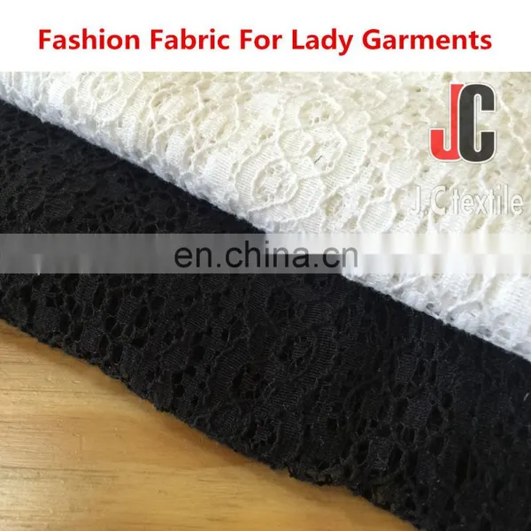 Hot Sale Elegant Cotton Nylon Lace Fabric for Lace Dress Fabric photo-5