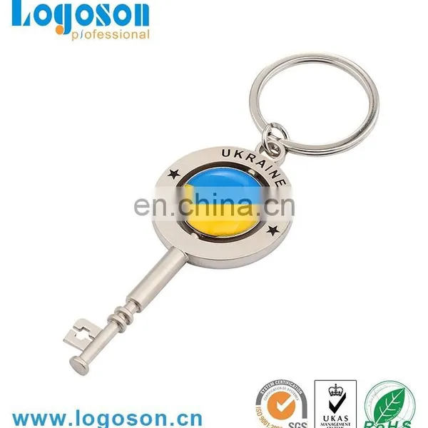 2017 Logoson Zinc Alloy Spinning Keychain photo-3