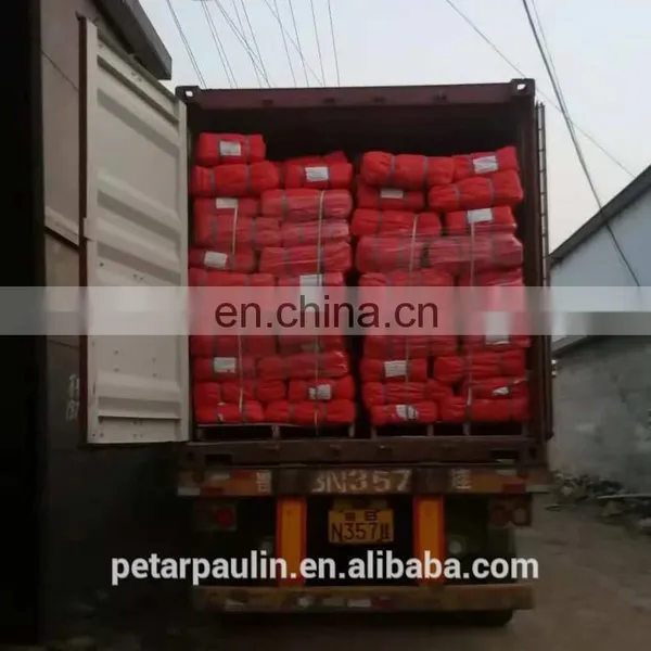 Double Red Waterproof Woven Tarpaulin Fabric PE Plastic Tarpaulin Sheet photo-5