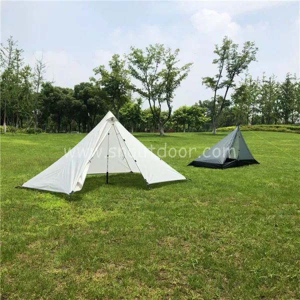 Oudoor 1 Person Pyramid Tent Rodless Backpacking Waterproof Lightweight Hiking Camping Hiking Ultralight Tents photo-3