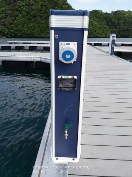 New Intelligent Yacht Wharf Water and Electric Pile photo-3