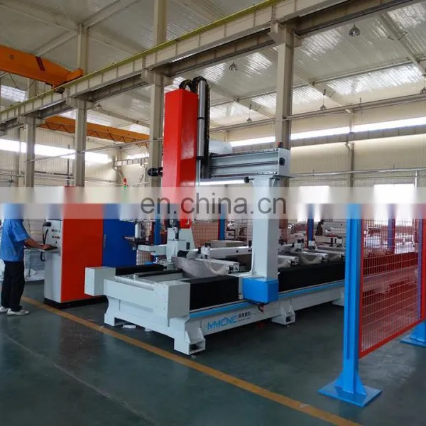 Real Factory Workshop PhotoJinan Hot Sale 5d Wood Cnc Router Milling Carving 5 Axis Machine for Furniture Making and Aluminum photo-4