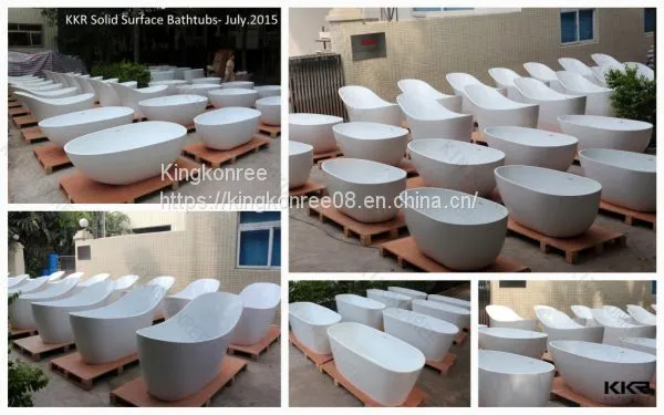 high end solid surface bathtub from factory KKR