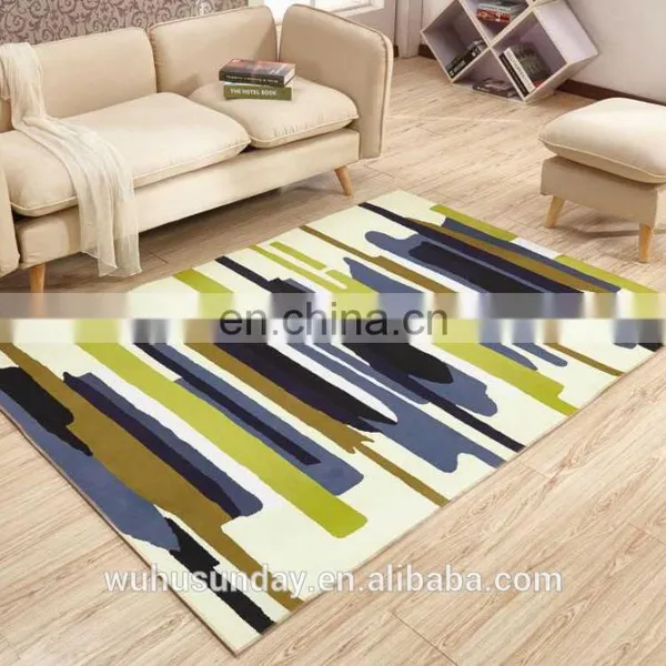 PRINTED SHORT PLUSH MAT - 3598 COMTEMPERORY MODERN DESIGN photo-2