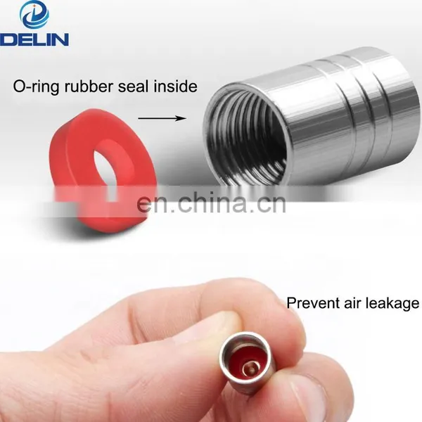 Multicolor Aluminum Alloy Air Dust Cover Caps With Custom Logo Wheel Tire Rim Valve Stem Caps photo-3
