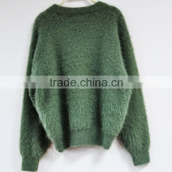 Green Marten Hair Latest Design Winter Sweater Women photo-5
