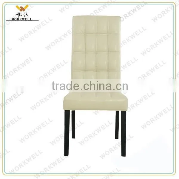 WorkWell GOOD pu High Quality Dining Chair With Rubber Wood Legs Kw-D4103 photo-2