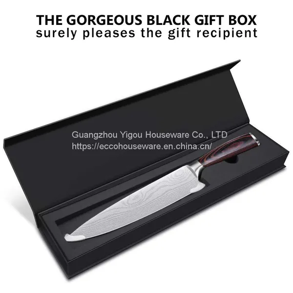 China Supplier New Product 8 Inch Japanese Professional Damascus Steel Kitchen Chefs Knife With Wood Handle