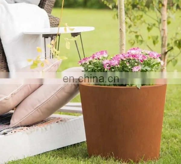 Customize Decor LED Animal Corten Steel Wrought Iron Metal Stand Flower Pot/Planter photo-3