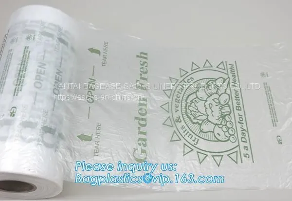 Eco-Friendly Compostable Food Storage Frozen Fresh Bags On Roll, Biodegradable Bag Compost Sac Eco Friendly Plastarch photo-4
