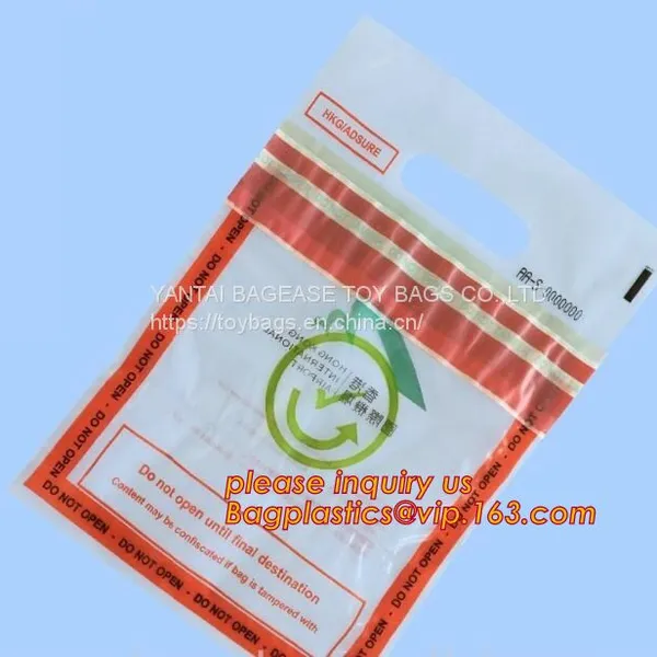 ICAO Duty Free Packaging, STEBs Bags, Custom Airport Store, Retail Shop Security Bags, Tamper Evident Proof