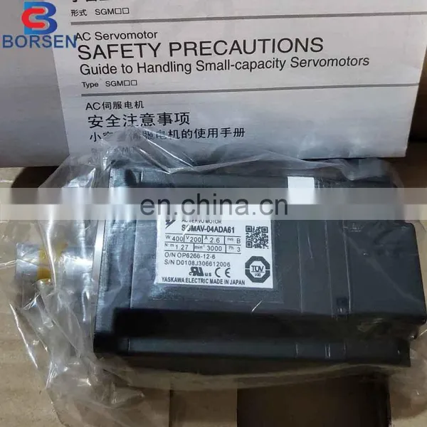 Original New Japan AC Servo Motor Price 400W Yaskawa SGMAV-04ADA21 SGMAV-04ADA61 photo-4