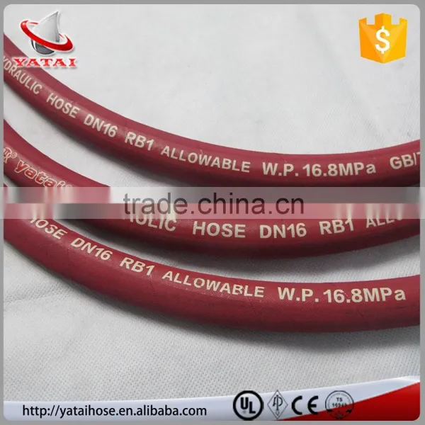 China Manufacture High Pressure Wire Braided Flexible Hydraulic Hose R1 AT/1SN photo-5