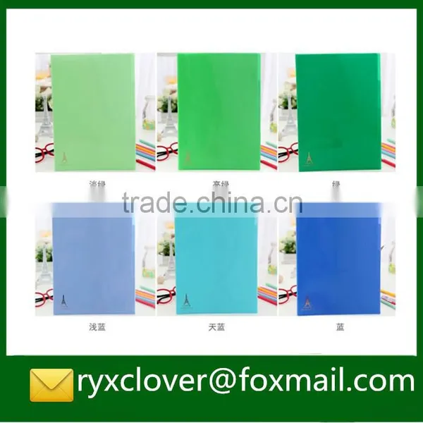 Promotional Gifts PP Plastic Colorful File Folder/A4 Size L Shape Folder photo-6