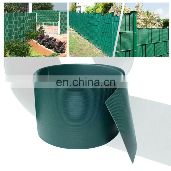 Hot Selling Product PVC 4.7/4.8cm Hart Sichtschutzstreifen Hard Pvc Strip Garden Fence Screen Roll