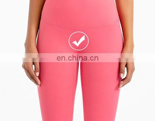 Custom Logo New Arrival 30 Colors Yoga Leggings Women Tummy Control Gym Sports Wear Yoga Tights Ladies Outfit Running Pants photo-5