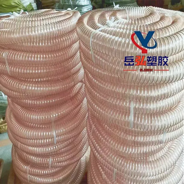 Woodworking Machinery Dust Removal Ventilation PipesPU Steel Wire Telescopic HoseThickened Transparent Polyurethane Anti-abrasion Suction Tube photo-5
